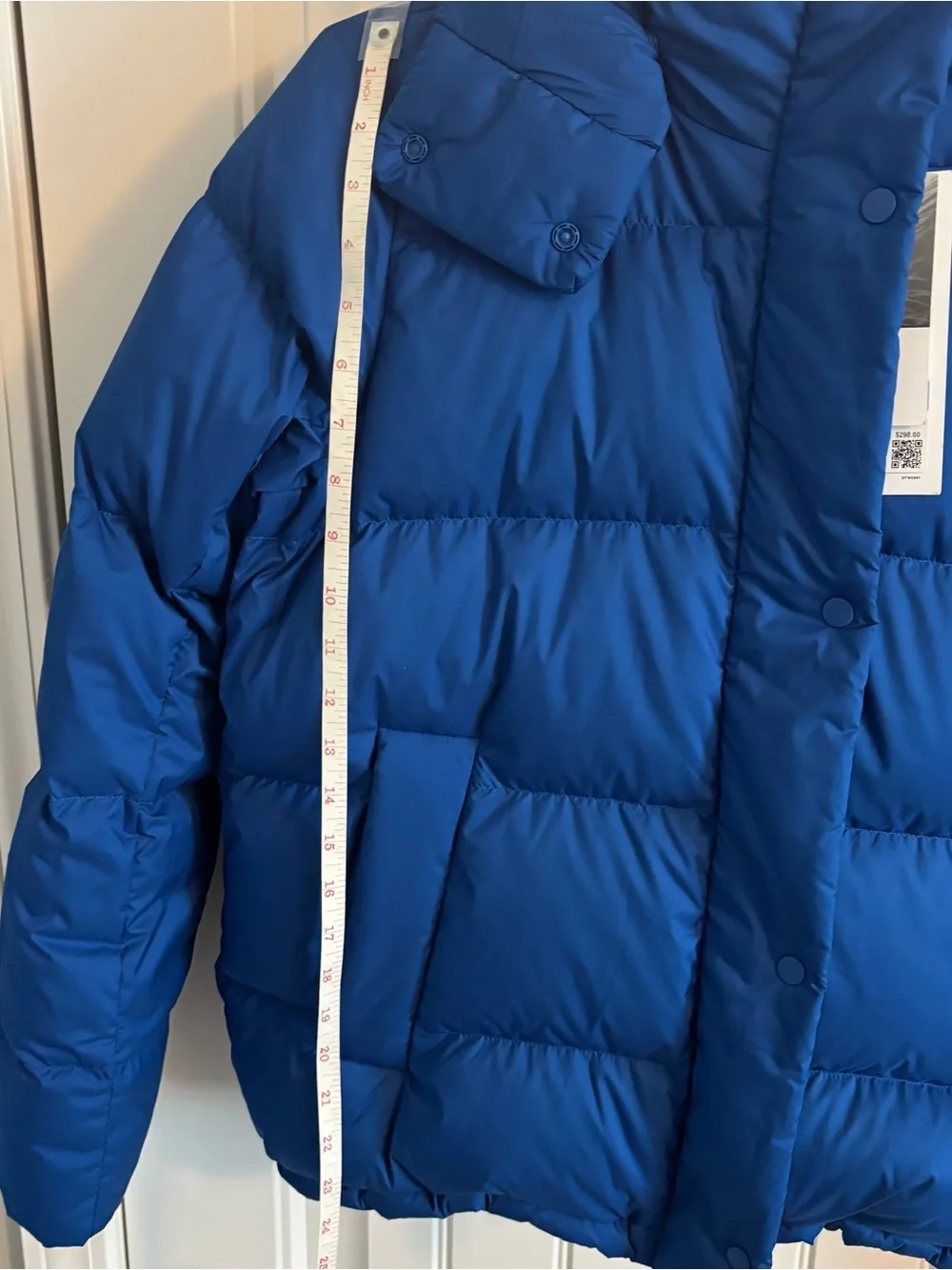 NWT Lululemon Athletica Wander Puff Jacket with Hood, Royal Blue, Size 8